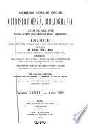 Repertorio generale annuale di giurisprudenza, bibliografia e legislazione in materia di diritto civile, commerciale, penale e amministrativo