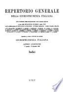 Repertorio generale della Giurisprudenza italiana