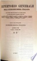 Repertorio generale della Giurisprudenza italiana