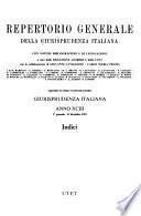 Repertorio generale della Giurisprudenza italiana