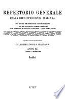 Repertorio generale della Giurisprudenza italiana