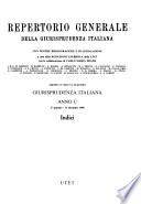 Repertorio generale della Giurisprudenza italiana