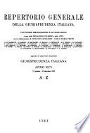 Repertorio generale della Giurisprudenza italiana