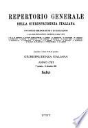 Repertorio generale della Giurisprudenza italiana