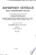 Repertorio generale della Giurisprudenza italiana