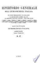 Repertorio generale della Giurisprudenza italiana