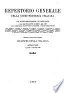 Repertorio generale della Giurisprudenza italiana