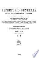 Repertorio generale della Giurisprudenza italiana