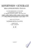 Repertorio generale della Giurisprudenza italiana