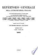 Repertorio generale della Giurisprudenza italiana