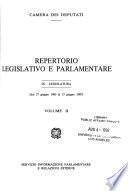 Repertorio legislativo e parlamentare