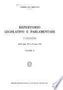 Repertorio legislativo e parlamentare