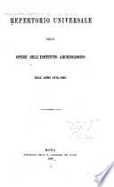 Repertorio universale delle opere