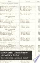 Report of the California State Agricultural Society