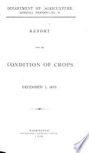 Report Upon the Condition of Crops