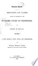 Reports of Cases Argued and Determined in the Supreme Court of Tennessee