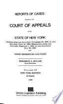 Reports of Cases Decided in the Court of Appeals of the State of New York