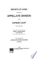 Reports of Cases Heard and Determined in the Appellate Division of the Supreme Court of the State of New York