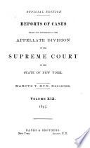 Reports of Cases Heard and Determined in the Appellate Division of the Supreme Court of the State of New York