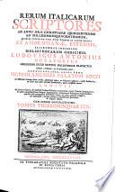 Rerum italicarum Scriptores
