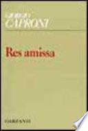Res amissa