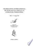 Rëscontr antërnassional dë studi an sla lenga e la literatura piemontèisa