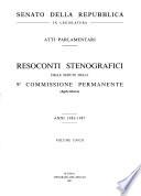 Resoconti stenografici delle sedute della 9a commissione permanente (Agricoltura)