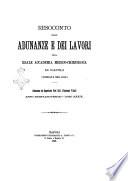 Resoconto delle adunanze e dei lavori della Reale Accademia medico-chirurgica di Napoli