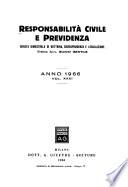 Responsabilitá civile e previdenza