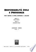 Responsabilitá civile e previdenza