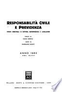 Responsabilitá civile e previdenza