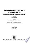 Responsabilitá civile e previdenza