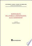Responsabilità della pubblica amministrazione: quale giurisdizione?