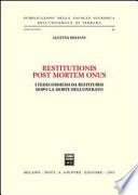 Restitutionis post mortem onus