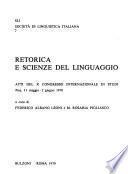 Retorica e scienze del linguaggio