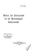 Revue de zoologie et de botanique africaines