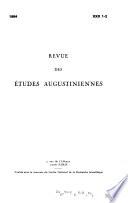 Revue des études augustiniennes