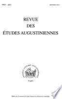 Revue des études augustiniennes