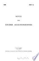 Revue des études augustiniennes