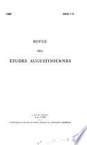 Revue des études augustiniennes