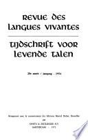 Revue des langues vivantes