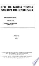 Revue des langues vivantes