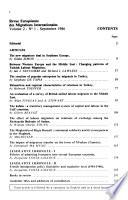 Revue européenne des migrations internationales