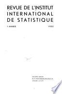 Revue - International Statistical Institute