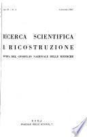 Ricerca scientifica e ricostruzione