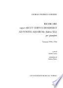 Ricercare super Sicut cervus desiderat ad fontes aquarum