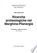 Ricerche archeologiche nel Marghine-Planargia