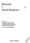 Ricerche di storia moderna