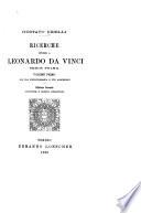 Ricerche intorno a Leonardo da Vinci