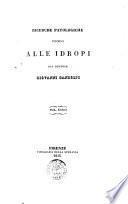 Ricerche patologiche intorno alle idropi del dottor Giovanni Gandolfi